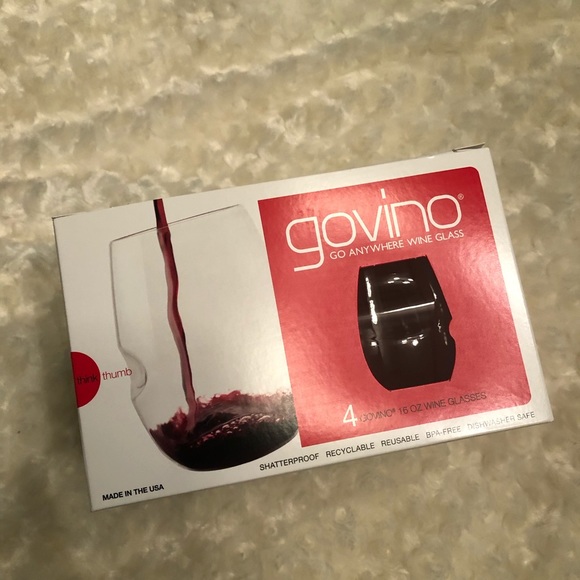 govino Other - Go into Set of 4 Shatterproof wine glass NEW